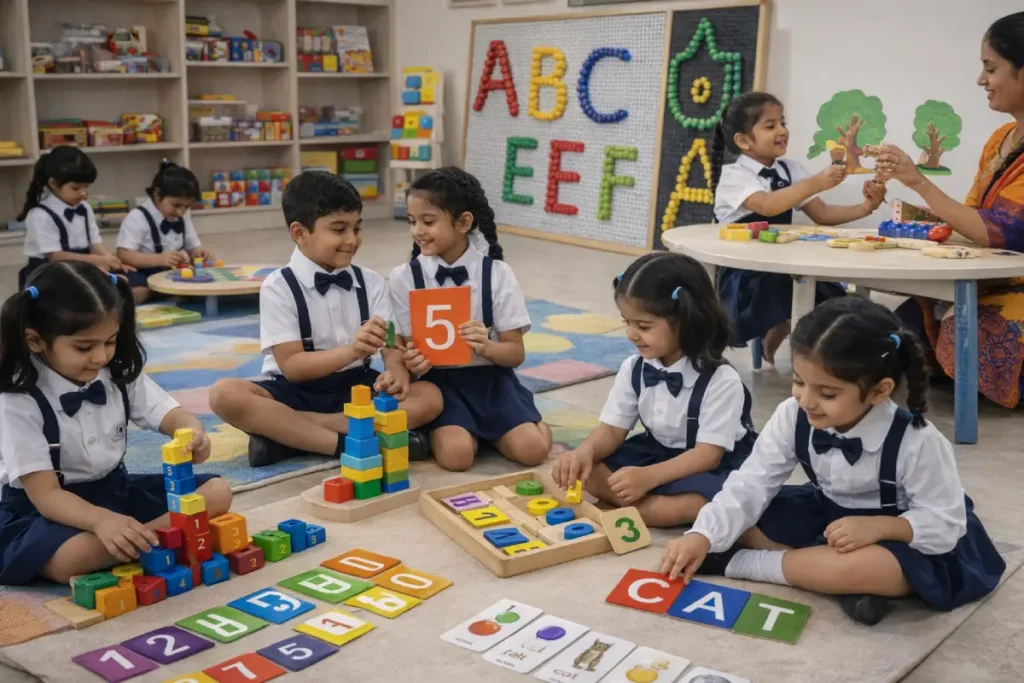 Activity-based learning for young students at Capital International School, North Bangalore