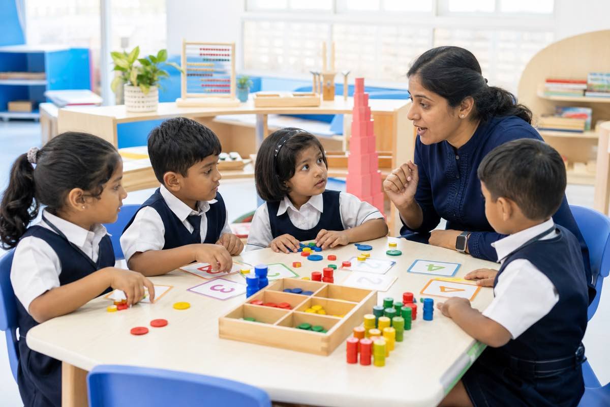 Activity-based learning in kindergarten with Indian children and blocks