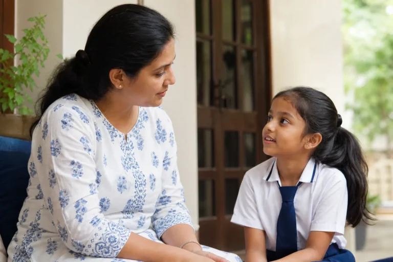 Emotional regulation for children with a supportive Indian parent