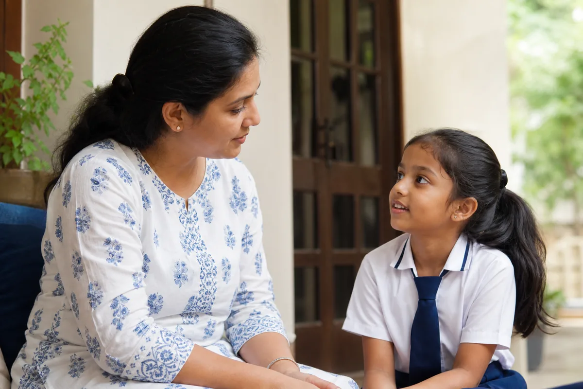 Emotional regulation for children with a supportive Indian parent